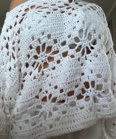 Crochet Flower Sweater Flower Jumper Bikini Coverup by CCstitchesNZ on Etsy Crochet Flower Sweater, Flower Jumper, Flower Sweater, Sweet Floral, Crochet Art, Crochet Flower, Beach Days, Floral Patterns, Crochet Flowers