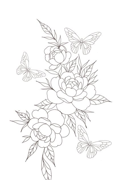 Shoulder Piece Tattoo, Thigh Piece Tattoos, Flower Tattoo Stencils, Sunflower Tattoo Shoulder, Floral Thigh Tattoos, Flower Sleeve, Chest Piece Tattoos, Cute Tiny Tattoos, Tattoo Design Book