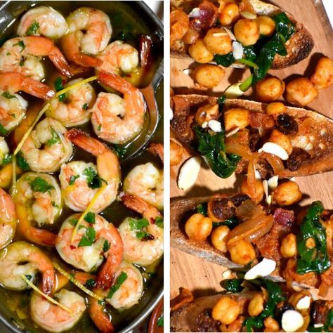 The 25 BEST Tapas Recipes - GypsyPlate Authentic Spanish Tapas Recipes, Spanish Meatballs Tapas, Spanish Tomato Bread, Spanish Chicken Tapas Recipes, Veg Wraps, Vegetarian Tapas, Spanish Shrimp Tapas, Potato Bravas Spanish Tapas, Spanish Tapas Recipes