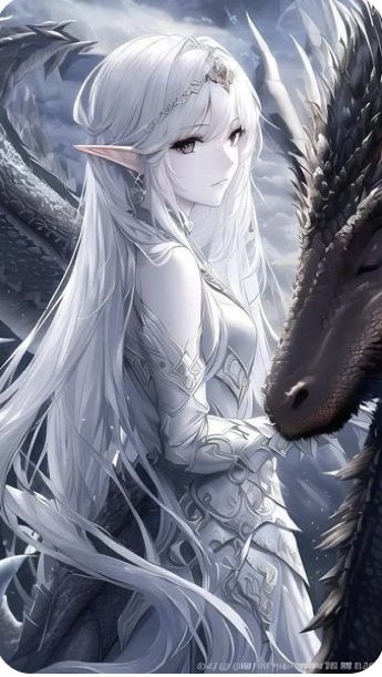 Anime Dragon Female, Weiblicher Elf, Persona Anime, Anime Elf, Elf Art, Japon Illustration, 다크 판타지, Character Portraits, Anime Artwork