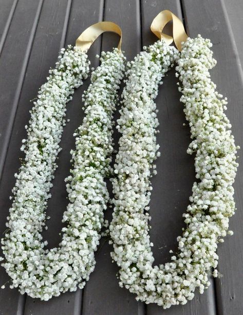 Rose Garland Wedding, Flower Garland Hair, Indian Wedding Garland, Indian Wedding Flowers, Wedding Flower Jewelry, Flower Garland Wedding, Wedding Backdrop Decorations, Rose Garland, Baby Breath