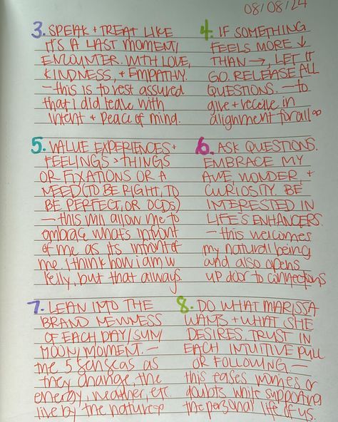 happy 8/8 🦁💫🌞🌼🫶🏻 sharing a journal prompt with you: and happy this moment !!! whenever you may see this i’ve been contemplating life + it’s meaning + my hopes/dreams + what i want to radiate while i am here on this planet. —i decided to do a lil’ journaling to help cultivate intentional energy. i wrote out 88 things i love about myself. 💗 then i wrote 8 biiigg life dreams ⛅️ and 8 ways to live by 🕊 swipe to see my responses to these 8 dreams + 8 ways of living 👉🏻 feel free to reflect o... Things I Love About Myself, Contemplating Life, S Meaning, Life Dreams, Last Moment, About Myself, Hopes And Dreams, I Am Here, Things I Love