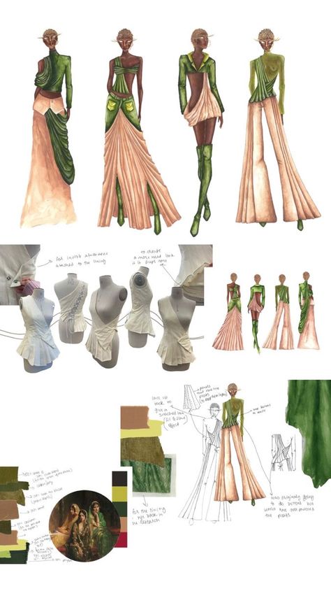 Fashion Sketchbook Layout, Fashion Styling Portfolio, Fashion Rendering, Fashion Design Inspiration Board, Mood Board Fashion Inspiration, Fashion Sketchbook Inspiration, Fashion Portfolio Layout, Fashion Design Classes, Fashion Design Books