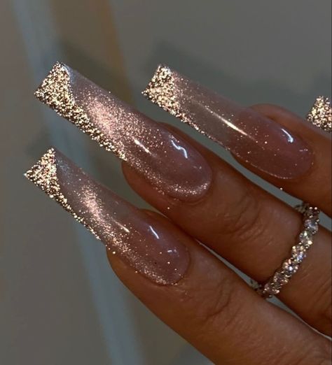 Fairy Nails Acrylic Long, Wedding Day Nails, Edge Nails, Pink Ombre Nails, Fancy Nails Designs, Glow Nails, Long Acrylic Nails Coffin, Bling Acrylic Nails, Luxury Nails