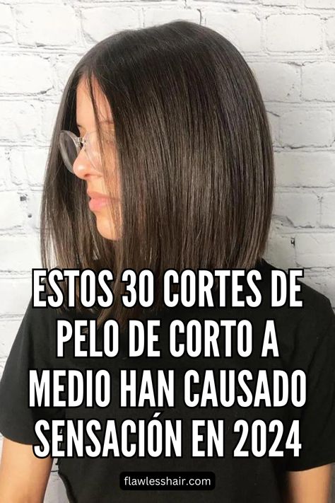 Uno de los looks más sencillos y clásicos que nunca pasarán de moda. Si tienes el pelo liso, el corte a-line lob no te supondrá ningún esfuerzo porque lo único que tendrás que hacer es lavarte y cepillarte el pelo.// Crédito de la foto: instagram @luxethecolourlounge Long Bob 2024, Corte Bob Corto Cara Redonda, Cortes De Pelo Corto Mujer, Bob 2024, Cortes Bob, Corte Long Bob, Corte Bob, Medium Hairstyles, Outfit Check