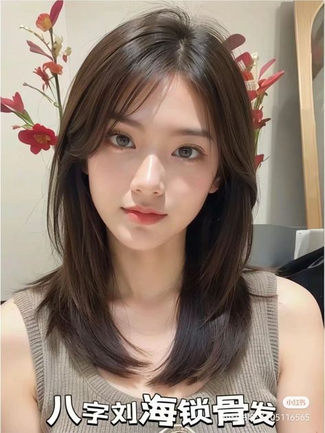 . K Drama Haircut, Tzuyu Haircut, Hair Ideas Shoulder Length, Pretty Hair Cuts, Best Haircuts For Women, Hair Style Korea, Hair Inspiration Long, Layered Haircuts For Medium Hair, Best Haircuts