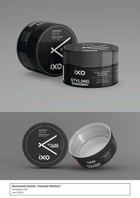 Pomade Packaging, Hair Pomade, Men Hair, Mens Hairstyles, Packaging Design, Packaging, Texture, Hair, Design