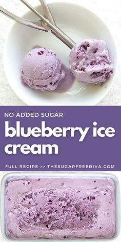 Sugarless Recipes, Freezer Snacks, Blueberry Ice Cream Recipe, Beachbody Challenge, Vegan Low Carb, Tasty Sweets, Sugar Free Ice Cream, Dessert Snacks, Vegan Ice Cream Recipe