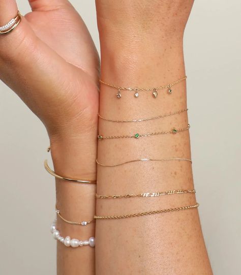 Seamless Welded Bracelets | Permanent Jewellery | Astrid & Miyu Welded Bracelet, Forever Bracelet, Bff Bracelets, Solid Gold Chains, White Gold Chains, A Celebrity, Chain Anklet, Contemporary Jewellery, Fashion Editor