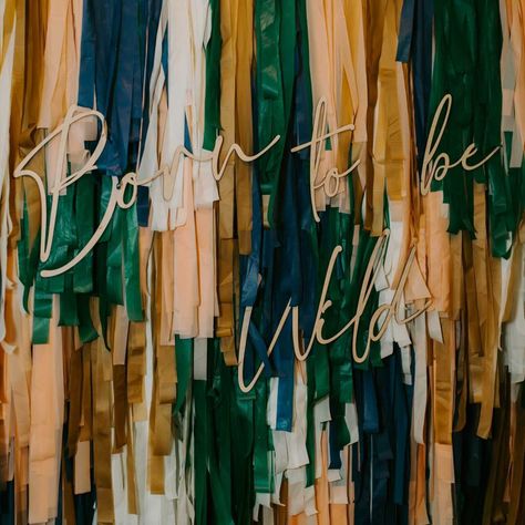 Born Two Be Wild, 2nd Birthday Backdrop, 2nd Birthday Party, 2nd Party Decor, Jungle Theme Party, Safari Party, Zoo Birthday, Fringe Banner by OhMyDarlingPartyCo on Etsy Streamer Wall, Fringe Decor, Wild Birthday Party, Streamer Backdrop, Jungle Theme Parties, Zoo Birthday, Fringe Backdrops, Wild Baby, Born To Be Wild