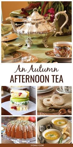 Pear Soup, Thanksgiving Tea, Autumn Tea Party, Proper Tea, Tea Party Menu, High Tea Food, Tea Party Sandwiches, Tea Sandwiches Recipes, Books And Tea