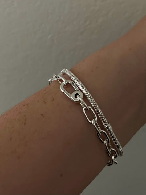 Silver Jewelry Bracelets Classy, Silver Jewellery Stack, Silver Jewelry Stack, Jewelry Accessories Silver, Silver Bracelet Stack, Jewelry Essentials, Classy Jewelry, Stacked Jewelry, Jewelry Lookbook