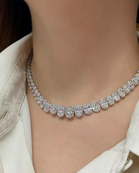 Real Diamond Necklace Simple Classy, Elegant Diamond Choker For Wedding, Formal Timeless Diamond Cut Tennis Necklace, Formal Diamond Tennis Necklace Choker, Elegant Party Tennis Necklace Choker, Luxury Diamond-accented Tennis Necklace For Wedding, Diamond Necklace Simple, Real Diamond Necklace, Choker Necklace Designs