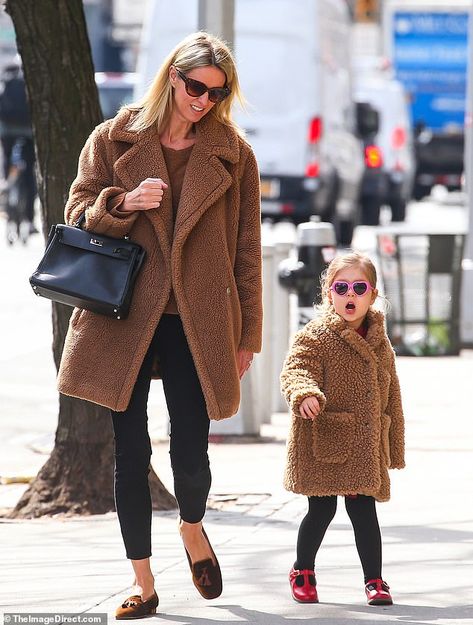 Nikki Hilton, Lily Grace, Fluffy Jacket, Nicky Hilton, Vegan Clothing, Mama Style, Style Coat, Black Stockings, Brown Coat