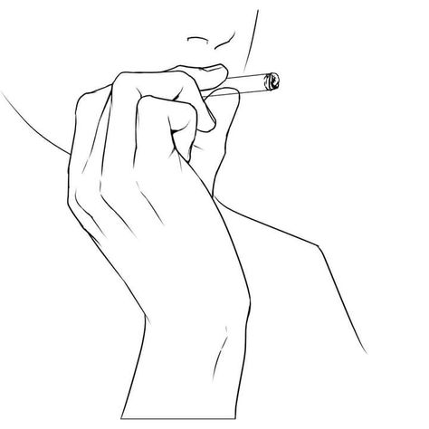 Poses. Smoking Smoker Poses Drawing, Hand With Cigerate Drawing, Holding Ciggerate Drawing, Ciggerate Sketches, Ciggerette Sketch, Ciggaretes Draw, Hand Reference, Hand Drawing Reference, Dark Art Drawings