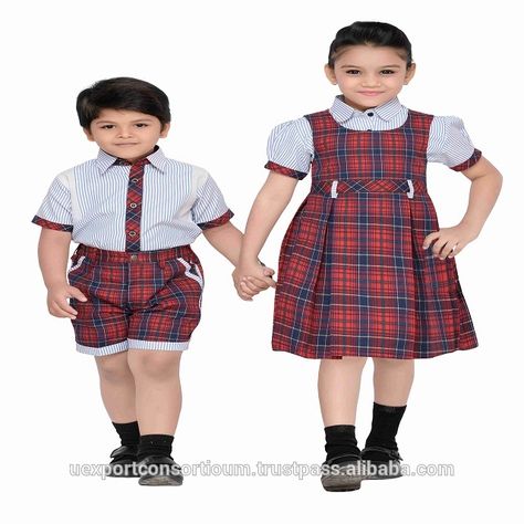 girls school uniform embroidery School Uniform Design Ideas, Kids Uniform Fashion, Private School Uniform Outfits, Preschool Uniform, School Uniform Images, Kindergarten Uniform, School Uniform Design, School Outfits Uniform, School Uniform Ideas