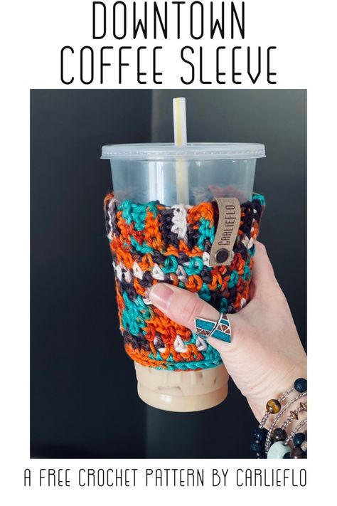 Coffee Sleeve Pattern, Free Heart Crochet Pattern, Coffee Cozy Pattern, Crochet Halter Top Pattern, Kitchen Crochet, Crochet Mug Cozy, Crochet Coffee Cozy, Yarn Creations, Crochet Coffee