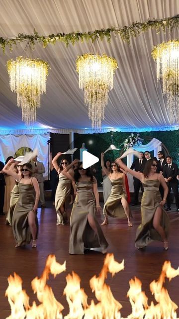 Joe Rivera | DJ MOJOE on Instagram: "When the bridesmaids knew the assignment 😧👏🔥
.
Gabby & Kenny’s wedding squad brought the house down with their performance to ‘Crazy In Love (Homecoming)’ 🎉
(2024.02.17)
.
Such a fun night! Congrats to our newlyweds, Gabby & Kenny!
.
@gabbycatipon @kenalope @greengablesweddings 
.
#BridesmaidsGoals #SquadGoals #WeddingEntrance #CrazyInLove #EpicPerformance" Bridesmaid Dance, Wedding Squad, Surprise Dance, Wedding Entrance, Dance Routines, Crazy Love, Wedding Dance, Wedding Dj, Dance Moves