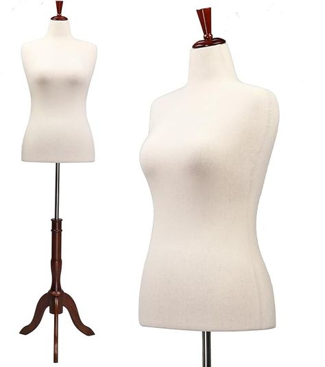 Amazon.com: Bonnlo Female Dress Form Size 10-16, Adjustable Height Torso Body with Upgraded Tripod Stand, Medium Size Mannequin for sewing and display (14-16, Cream1) : Arts, Crafts & Sewing Women Mannequin, Adjustable Dress Form, Dress Mannequin, Mannequin Torso, Resale Clothing, Display Mannequins, Adjustable Dress, Mannequin Display, Dress Form Mannequin