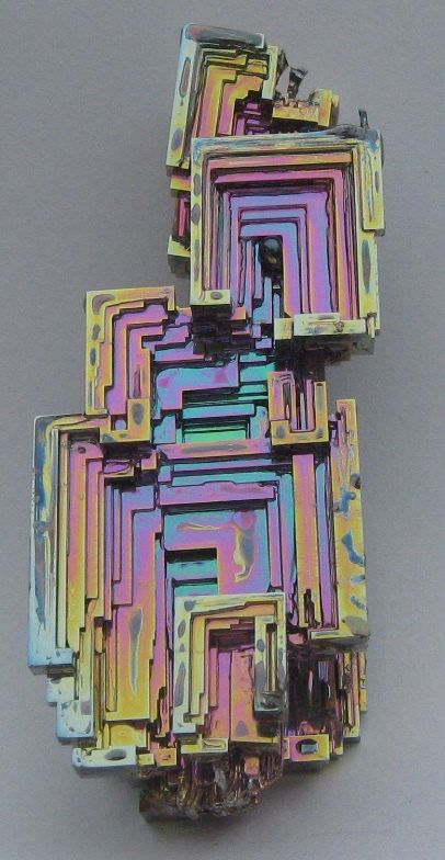 Perfect pastel bismuth crystal. by KeraysKrystals on Etsy Bismuth Crystal, Geometric Design Art, Geology Rocks, Rainbow Quartz, Minerals And Gemstones, Rocks And Gems, Precious Gems, Gems And Minerals, Stone Rocks