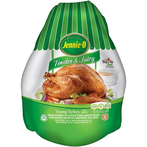 Young Turkey Recipe, Jennie O Turkey, Thawing Turkey, Butterball Turkey, Jennie O, Cooking Turkey Breast, Gravy Packet, Herb Roasted Turkey, Frozen Turkey