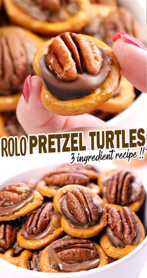 Rolo Pretzel Turtles, Pretzel Turtles, Mmm Cookies, Rolo Pretzel, Rolo Candy, Rolo Pretzels, Killing Weeds, Pecan Turtles, Jo Cooks