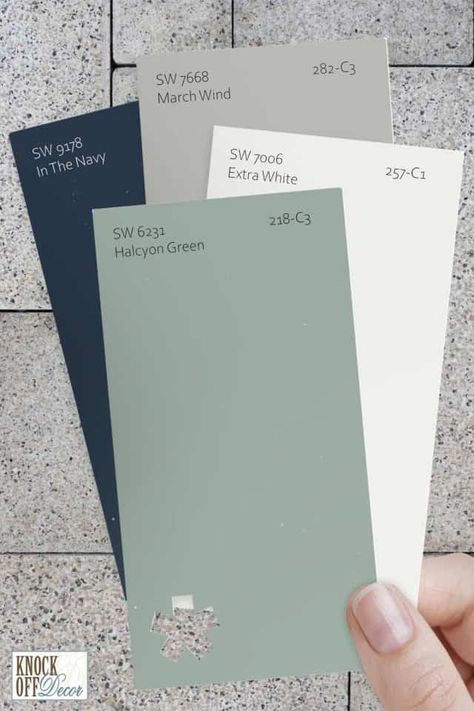 Halycon Green, Sherwin Williams Halcyon Green, Halcyon Green, Blue Green Bedrooms, Sherwin Williams Blue, Green Exterior House Colors, Sherwin Williams Green, Sage Green Paint, Blue Green Paints