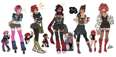 Credit: bitsbytits on twitter Scott Pilgrim Outfits, Julie Powers Scott Pilgrim, Kim Pine Scott Pilgrim, Julie Powers, Kim Pine, Scott Pilgrim Comic, Ramona Flowers, Looking For Work, Scott Pilgrim Vs. The World