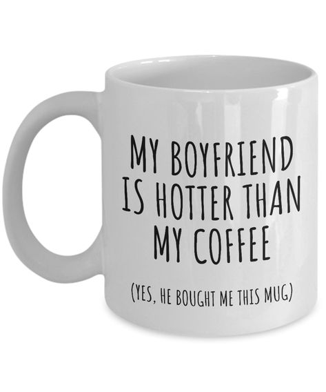 Gift For Bf, Funny Girlfriend, Funny Boyfriend Gifts, Gifts For Gf, Best Anniversary Gifts, Birthday Presents For Him, Bf Gifts, Girlfriend Humor, Birthday Cup