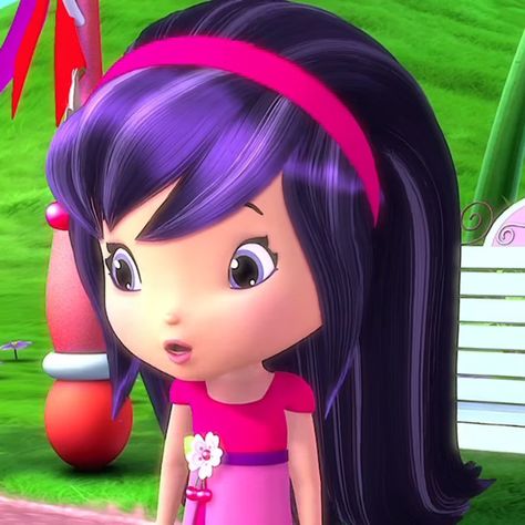 Cherry Strawberry Shortcake Cartoon, Cherry Jam Strawberry Shortcake Icon, Cherry Strawberry Shortcake, Purple Characters Cartoon, Strawberry Shortcake Cherry Jam, Purple Hair Cartoon, Cherry Jam Strawberry Shortcake, Strawberry Shortcake Icon, Cherry Character