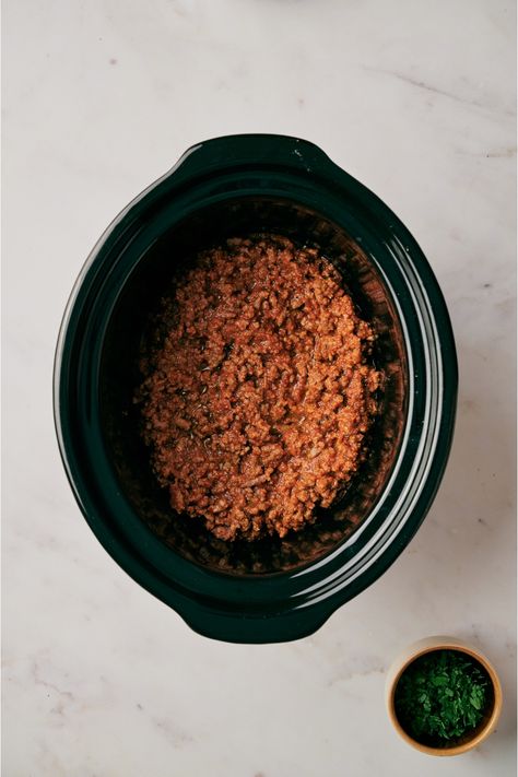 Crock Pot Taco Meat Crock Pot Taco Meat, Crockpot Taco Meat, Crescent Roll Taco Bake, Taco Meat Recipe, Ground Beef Taco, Apple Cobbler Recipe, Sirloin Tip Roast, Taco Meat Recipes, Crock Pot Tacos