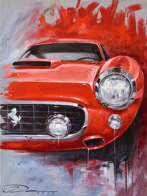 Ferrari. Approuved by Apsonic-Motors  @Apsonic-Motors  @Apsonicmotors #Apsonic-Motors  www.apsonic-motors.com Motorsport Art, Automotive Artwork, Racing Art, Car Artwork, Racing Posters, Automotive Decor, Car Illustration, Car Drawings, Automotive Art