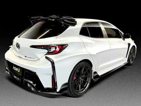 Tom’s Racing Has Made The Toyota GR Corolla Even Crazier | Carscoops Gr Corolla, Toyota Corolla Sport, Corolla Sport, Toyota Corolla Hatchback, Rally Drivers, Corolla Hatchback, Car Drawing, Lovely Car, Car Decorations