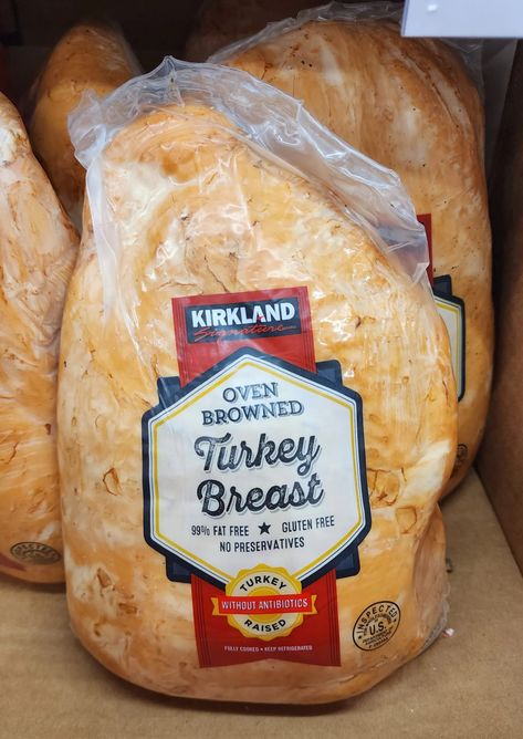 COSTCO KIRKLAND SIGNATURE OVEN BROWNED TURKEY BREAST - Eat With Emily Costco Turkey Breast Recipes, Precooked Turkey Breast Recipes, Precooked Turkey, Turkey Breast Recipes, Deli Turkey Recipes, Hot Turkey Sandwiches, Turkey Breast Crockpot, Cooking Turkey Breast, Costco Meals