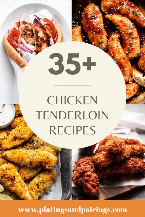 What To Make With Chicken, Easy Chicken Tenderloin Recipes, Creamy Green Sauce, Air Fryer Chicken Breasts, Baked Chicken Tenderloins, Air Fried Chicken Tenders, Fried Chicken Breast Recipe, Low Carb Dinner Chicken, Chicken Breast Tenderloins