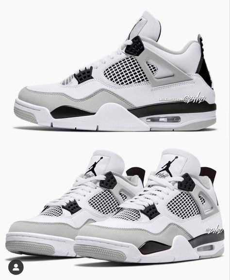 Jordan 4 Midnight Navy, Military Blue 4s, Blue 4s, Jordans Girls, Preppy Shoes, Jordan 4s, Cute Sneakers, Jordan 4 Retro, Air Jordan 4