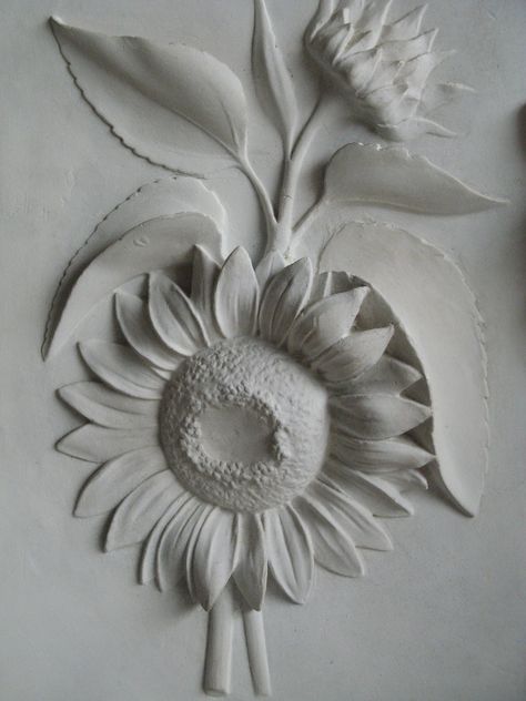 Floral Relief Sculpture, Flower Relief Sculpture, Relief Painting Designs, Pastel Canvas Painting, Flower Relief, Acrylic Painting Ideas On Canvas, 3d Wall Art Sculpture, 3d Relief Art, Paris Artwork