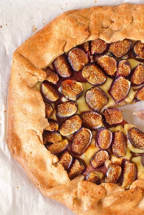 Fig And Brie, Fruit Galette Recipe, Fig Rolls, Creamy Brie, Fig Tart, Homemade Pastry, Entertaining Appetizers, Galette Recipe, Fig Recipes