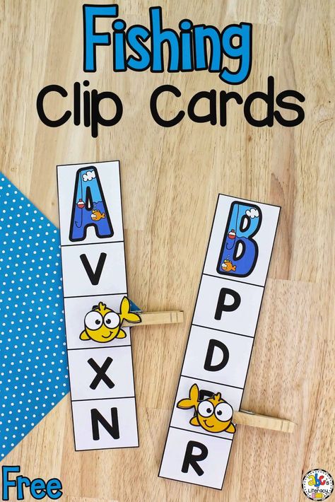 Spring Literacy Activities, Letter Recognition Activities Preschool, Learning Letters Preschool, Alphabet Clip Cards, Letter Learning Activities, Alphabet Flash Cards Printable, Letter Sound Activities, Abc Crafts, Letter Recognition Activities