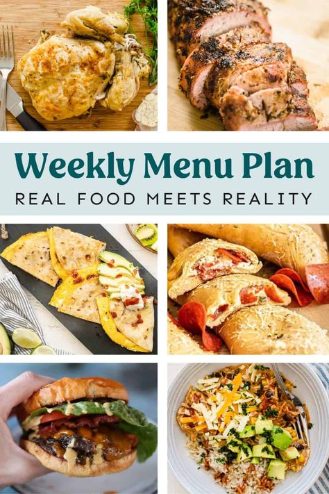 Weekly Menu Plan: August 26-September 1 Weekly Menu Plan, Chicken And Chips, Sweet Potato Biscuits, Weekly Menu Planning, Baked Fruit, Beef Chuck Roast, 26 September, Eat Healthier, Menu Plan