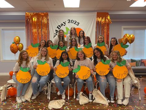 Orange Bid Day Theme, Orange Crush Bid Day Theme, Sigma Kappa Bid Day Themes, Walking On Sunshine Bid Day, We’re Not Really Strangers Bid Day, Party Like It’s Your Bid Day, Spring Recruitment, Sorority Themes, Sorority Bid Day