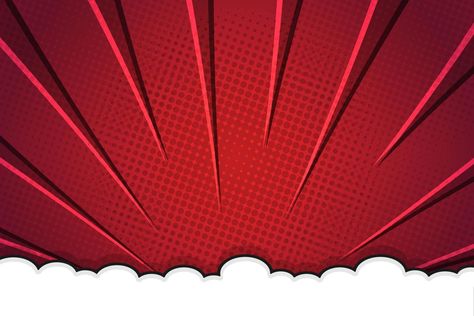 Red rays comic style background with cloud Comic Background Landscape, Red Background Landscape, Comic Style Background, Background Landscape, School Creative, Style Background, Overlays Transparent, Wedding People, Comic Style