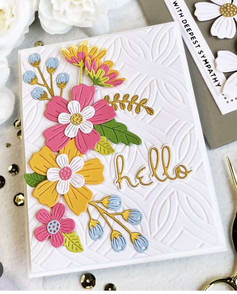 Spellbinders Be Bold Blooms Card Ideas, Spellbinders Be Bold Blooms, Be Bold Blooms, Flower Dies, Spellbinders Dies, My Wish List, Spellbinders Cards, Happy Birthday To Me, Interactive Cards