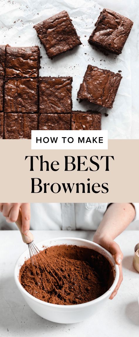 How to Make the Best Brownies - Broma Bakery Cakey Brownies, Easy Brownies, Easy Menu, The Best Brownies, Fudgy Brownie Recipe, Broma Bakery, Best Brownie Recipe, Brownies Recipe Homemade, Homemade Brownies