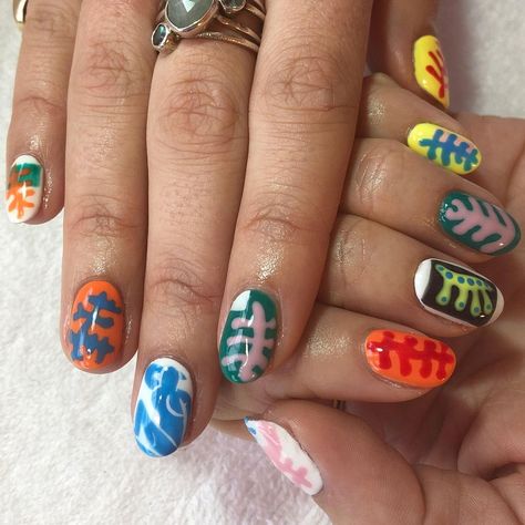 Matisse Inspired Nails, Matisse Nails, Bday Nails, Inspired Nails, Nails Inspo, Pretty Nails, Nail Inspo, Manicure, Nail Art