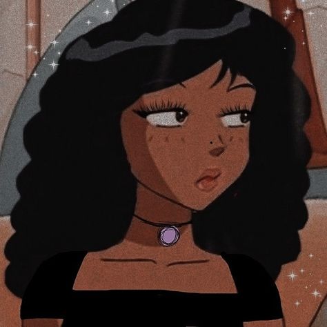 Black Haired Pfp, Animated Girl, Aesthetic Black, Hair, Black