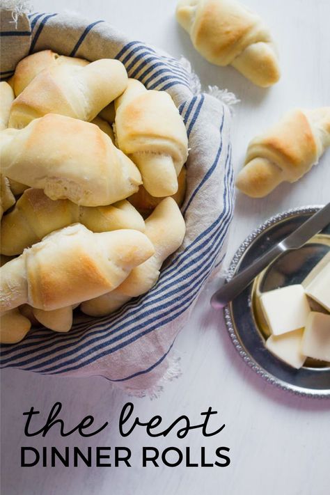 The Best Dinner Rolls Quick Dinner Rolls, Homemade Crescent Rolls, Buttery Rolls, 30 Minute Dinners, Country Cook, Homemade Dinner Rolls, Dough Recipes, Yeast Rolls, Crescent Roll Recipes