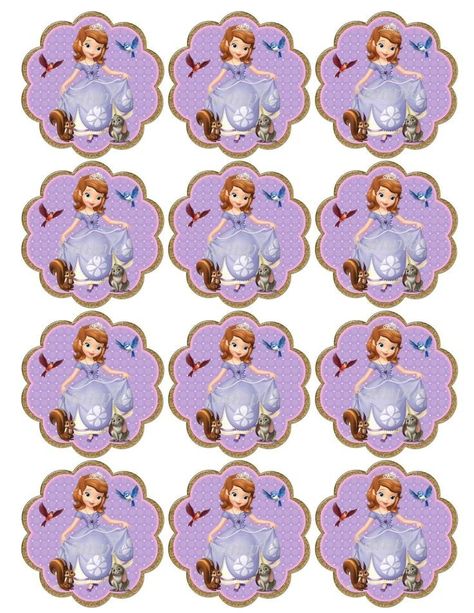 Cumple Princess Sofia Cupcakes, Sofia Cupcakes, Princess Sofia Birthday Party Ideas, Sofia The First Birthday Cake, Princess Sofia Birthday, Princess Sofia Party, Sofia The First Party, Sofia The First Birthday Party, Princesa Sophia