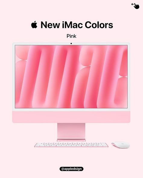 Apple unveils the new iMac with M4-chip, coming in 6 new colors and a classic silver! Starting price: $1,299! What’s your favorite color? Also share this with your best friends! #imac #imacm4 #appleintelligence #refinedsign Apple Ecosystem Aesthetic Pink, I Mac Apple, Pink Imac, 2025 Motivation, Multi Billionaire, Winter Wishlist, Billionaire Luxury, Imac Desktop, Pink Phone