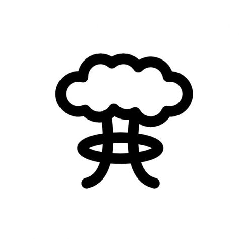 Bomba nuclear Ícone grátis | Free Icon #Freepik #freeicon #explosao #bomba #morte #nuclear Small Drawings, Flash Art, Free Icon, Infographic Design, Icon Design, Drawings, Design, Art